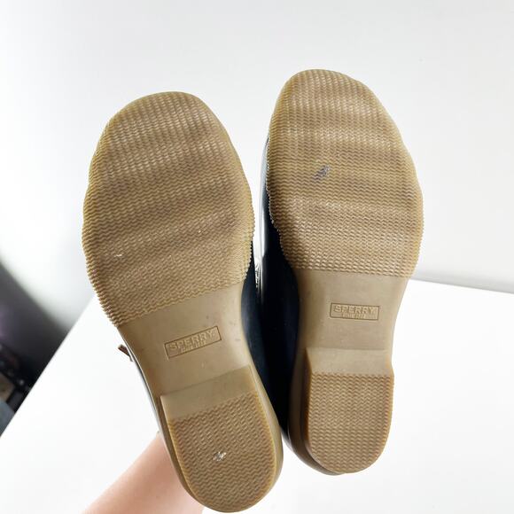 Sperry Lace Up Saltwater Rain Boots Ankle Booties Rubber Leopard 6 - Picture 5 of 9